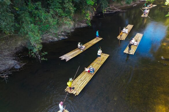 Khao Sok bamboo rafting